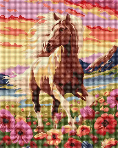 Набор с алмазной мозаикой Изысканный конь AMO7937, 40x50 см