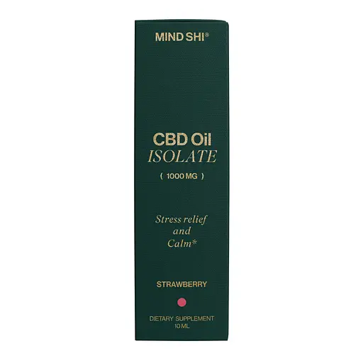 Изолят каннабидиола Mind Shi CBD Oil Isolate Strawberry 1000 мг 10 мл - фото 5