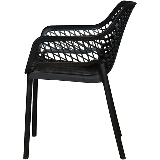 Стул садовый Bica Aria пластиковый графит. - фото 3