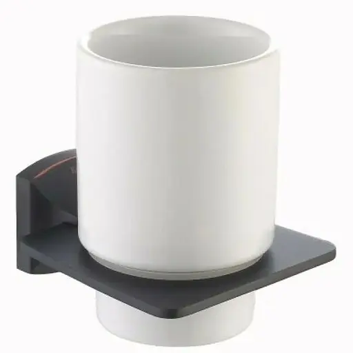 Склянка настінна керамічна Kraus Fortis KEA-13304ORB бронза - фото 1