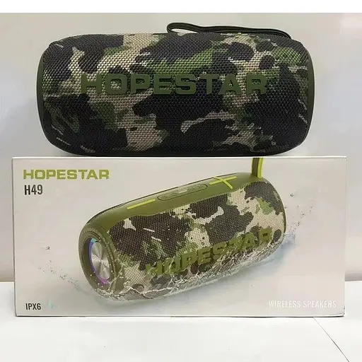 Bluetooth колонка Hopestar H49 зелений камуфляж - фото 4