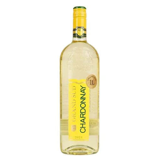 Вино Grand Sud Chardonnay біле сухе 12.5% 1 л (1312220) - фото 1
