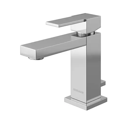 Смеситель для умывальника Kohlman Excelent хром низкий QB100H Хром - фото 1