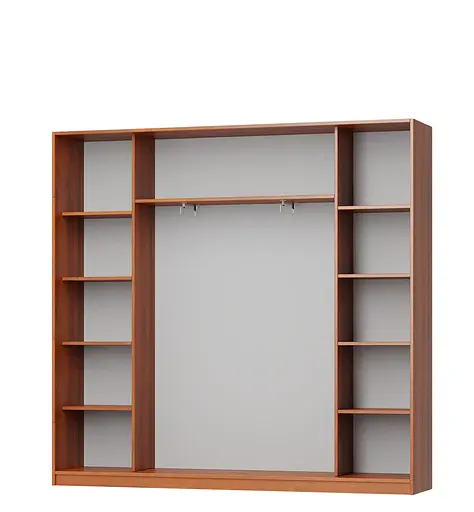 Шафа-купе тридверна MebelStar Комбо AL 3 Дзеркала 230x45x210 см Бетон (MBS-3275) - фото 2