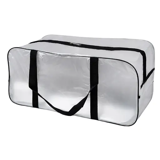 Набор матовых сумок в роддом: размер М 40х25х20 см + размер L 50х25х30 см (черные) - фото 3