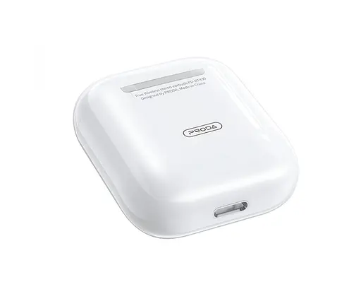 Бездротові блютуз навушники Remax Proda PD-BT230 TWS Bluetooth вкладиші для Android/Iphone гарнітура з кейсом White - фото 3