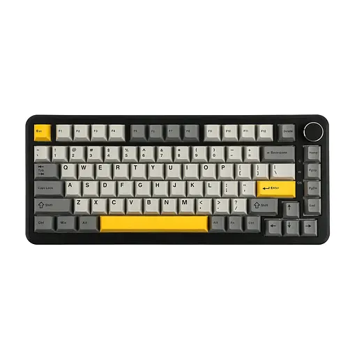 Игровая магнитная клавиатура AJAZZ AK820 Max / Проводное подключение / Magnetic Yellow Switch, Тёмно-серый - фото 1