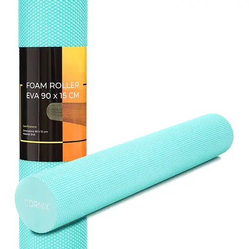 Масажний ролик Cornix EVA+ 90 x 15 см (валик, ролер) XR-0315 Mint - фото 1