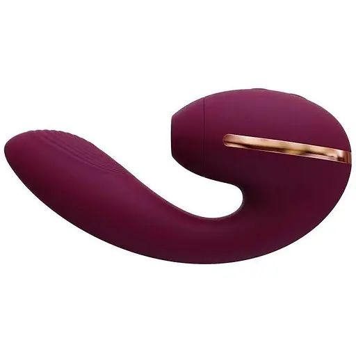 Вакуумный вибратор KisToy Tina Mini Violet вагинально-клиторальный Violet - фото 2