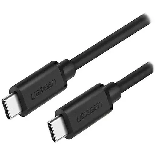 Кабель USB 2.0 Ugreen Type-C M-M 2 м 18W Чорний Cable Nickel Plating US286