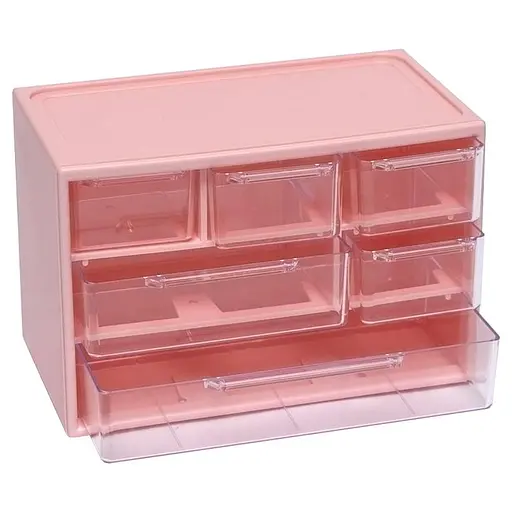 Органайзер настільний WXS-4 на 6 відділень Pink