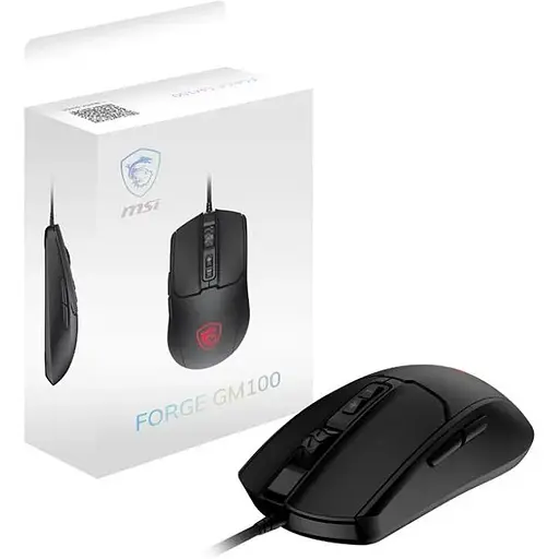 MSI Мышь MSI Forge GM100, RGB, черный - фото 5