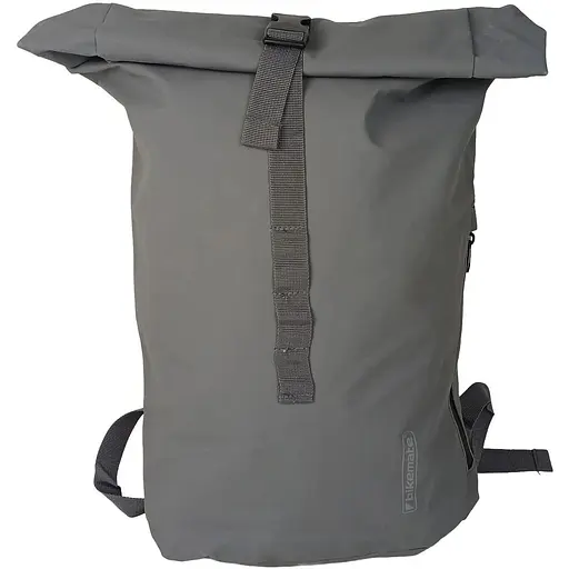 Рюкзак велосумка Bikemate на багажник с дождевиком два в одном 22L серая sum0028922 - фото 1