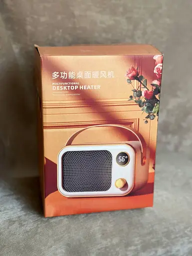 Тепловентилятор портативный с керамическим нагревательным элементом 1200 Вт Белый - фото 7