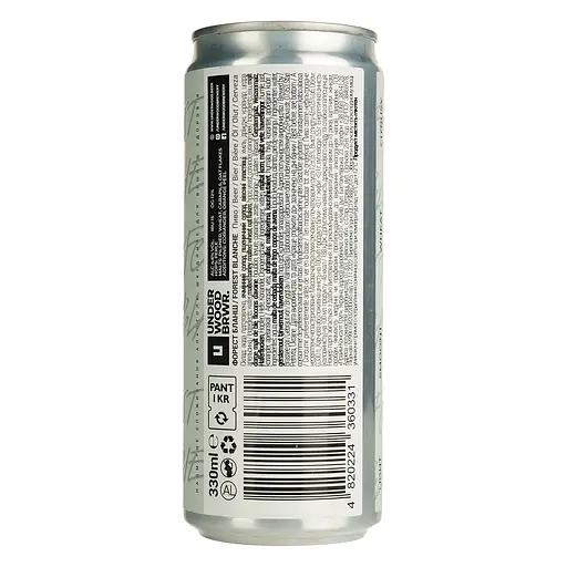 Пиво Underwood Brewery Forest Blanche, светлое, нефильтрованное, 4,6%, ж/б, 0,33 л (870723) - фото 3