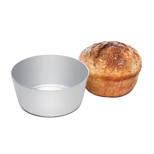 Хлібна форма алюмінієва для випікання круглого хліба Л17 Ø 18.7 см, Полімет 83384 - фото 3