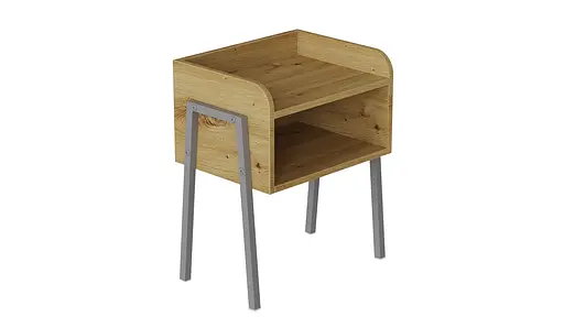 Тумба модульна Ferrum-decor Джузі 540x450x320 метал Сірий ДСП Дуб Артізан 16 мм (FRD-102987) - фото 4