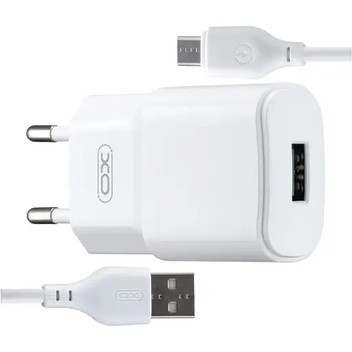 Сетевое зарядное устройство для XO L73 EU 2.4A Single port charger with type C cable Белый - фото 1