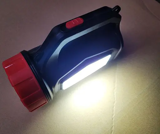 Мощный светодиодный аккумуляторный фонарь JY-1169 прожектор переносной фонарь для охраны - фото 2