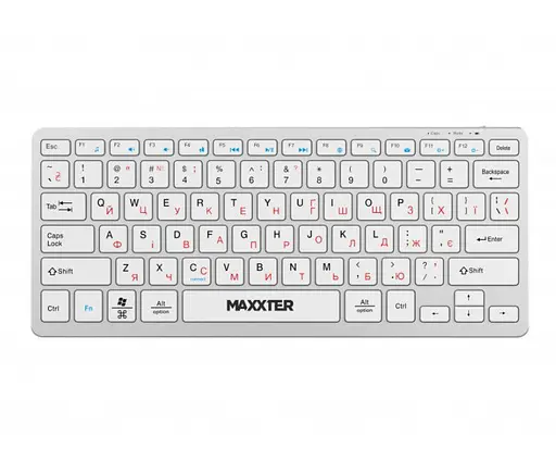 Бездротова клавіатура Maxxter KBWC01S 2.4G Wireless Silver - фото 2