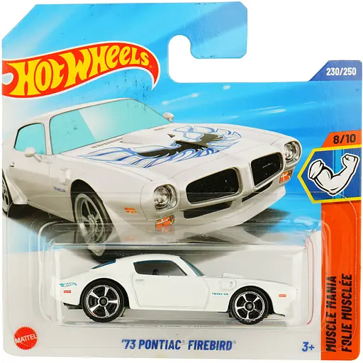 Базова машинка Hot Wheels Muscle Mania 73 Pontiac Firebird біла (5785) JBB41-N522