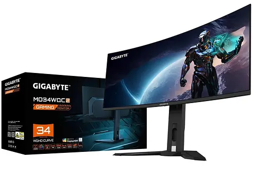 Монитор 34" Gigabyte AORUS MO34WQC2 Curved UWQHD OLED 240Hz (MO34WQC2) - фото 7
