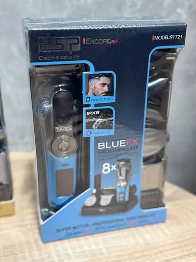 Машинка для стрижки та набір для догляду DSP Encore Pro GoldFX 91721 Блакитний - фото 5