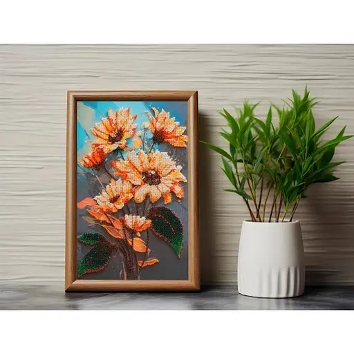 Набір для вишивання бісером "Дарунок сонця" Abris Art AB-919 на натуральному холсті - фото 6