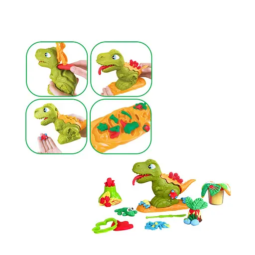 Набір для ліплення з тістом "Dino Max" Lovin 41173 - фото 5