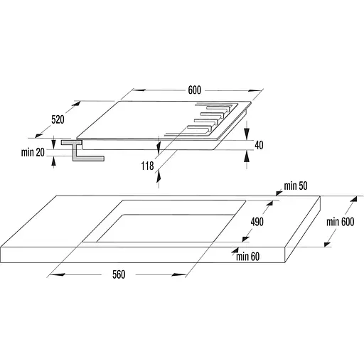Варочная поверхность Gorenje GW6D42CLI газовая (150249) - фото 10