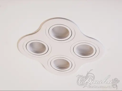 Оригінальний чотирьохточковий алюмінієвий світильник на кухню, серія - фото 4