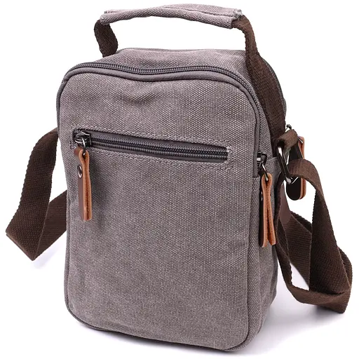 Невелика чоловіча сумка із щільного текстилю Vintage 14,5х19х10,5 см sum0028941 - фото 2