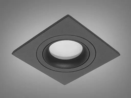 Универсальный, изящный точечный светильник серия "Аluminium", черный - фото 1