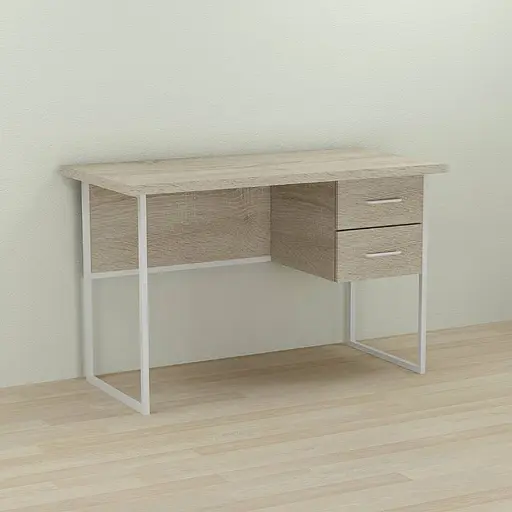 Компьютерный стол Ferrum-decor Таккота 75x100x70 белый ДСП Дуб Сонома 32мм (FRD-102113)