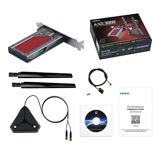 Бездротовий адаптер Fenvi FV-AXE3000RGB Gaming (Intel AX210) - фото 8