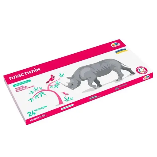 Набор для лепки пластилин "Увлечение" 200316, 24 цвета