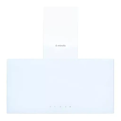 Вытяжка декоративная наклонная Минола HVS 6744 WH 1100 LED