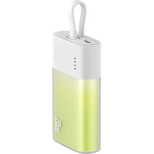 Зовнішній акумулятор Baseus Popsicle Lightning 5200mAh 20W White (P10055600612-00) [125024]