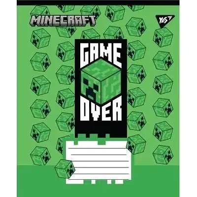 Зошит учнівський Yes "Minecraft Walls" 767563 12 аркушів Різнокольоровий - фото 1