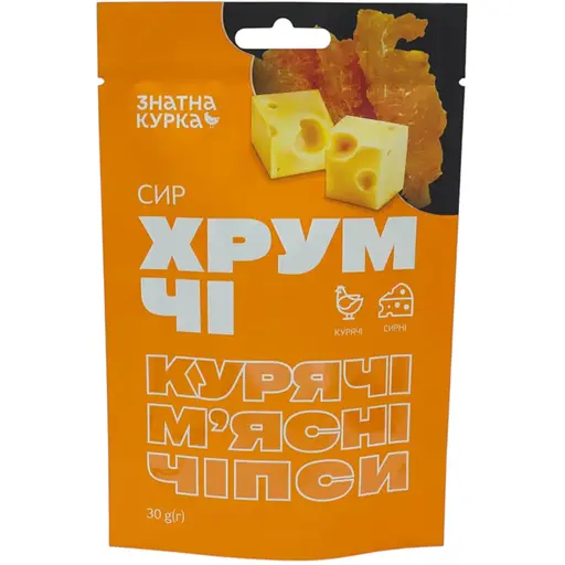 Чипсы Знатна Курка ХрумЧІ из мяса цыплят-бройлеров сушеный сыр 80 г
