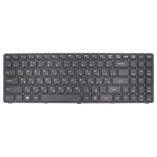 Клавиатура для ноутбука IBM/LENOVO IdeaPad 100-15IBD черный, черный фрейм