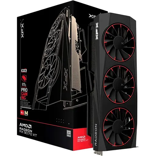 Видеокарта XFX Quicksilver AMD Radeon RX 9070 XT Magnetic Air Edition (RX-97TMAQKB9) EU [130322]