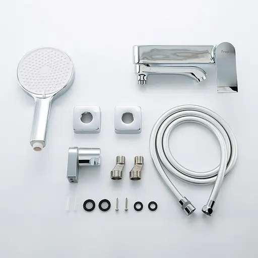 Смеситель для ванны поворотный излив хром Frap F3275 Черный матовый - фото 3