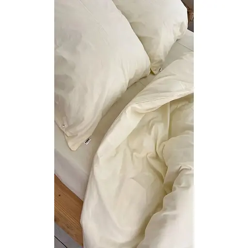 Комплект постільної білизни Євро #Vanilla Cream ванільний крем - фото 6