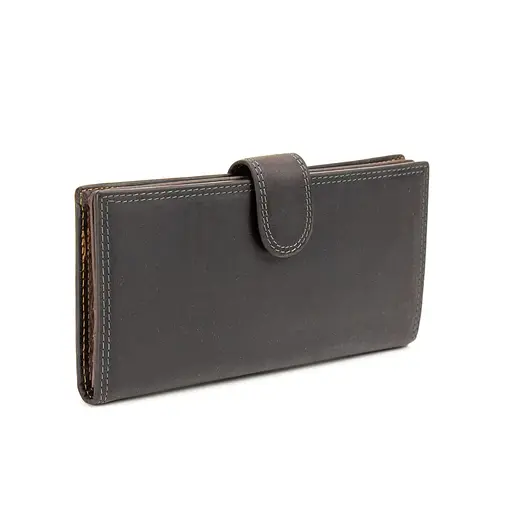 Портмоне вертикальне vintage з кнопкою Tiding Bag M39-FA29DB