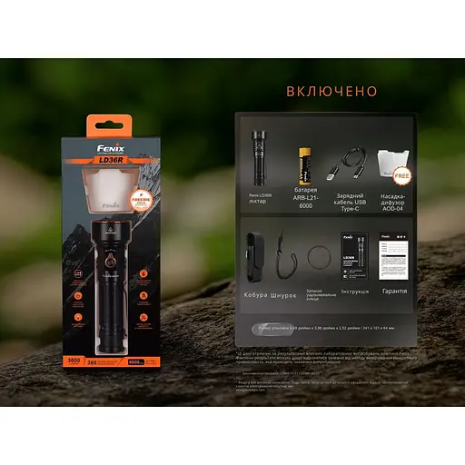 Фонарь ручной Fenix ​​LD36RB черный - фото 23