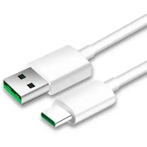 Кабель Super VOOC Flash Charge для Oppo 80W / 8A 1m USB на Type-C / USB-C (QC03) white