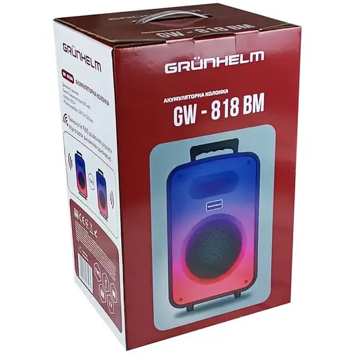 Портативная колонка Grunhelm GW-818-BM (127197) - фото 10