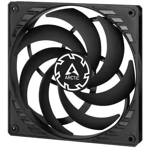 Вентилятор 140 мм Arctic P14 Slim PWM PST чорний 140х140х16 мм PWM 150-1800 об/хв 4-pin, гідравлічний підшипник - фото 1
