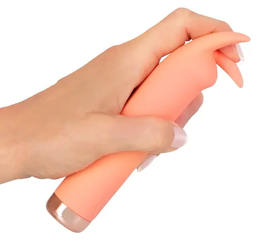 Вібратор You2Toys для клітора Peachy Mini Tickle Bunny 15.4 см помаранчевий - фото 4